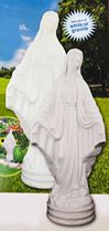 Our Lady of Grace 23" Outdoor Plastic Statue, White  
