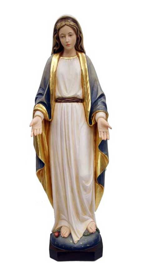 Our Lady of Grace 40" Statue, Colored Fiberglass