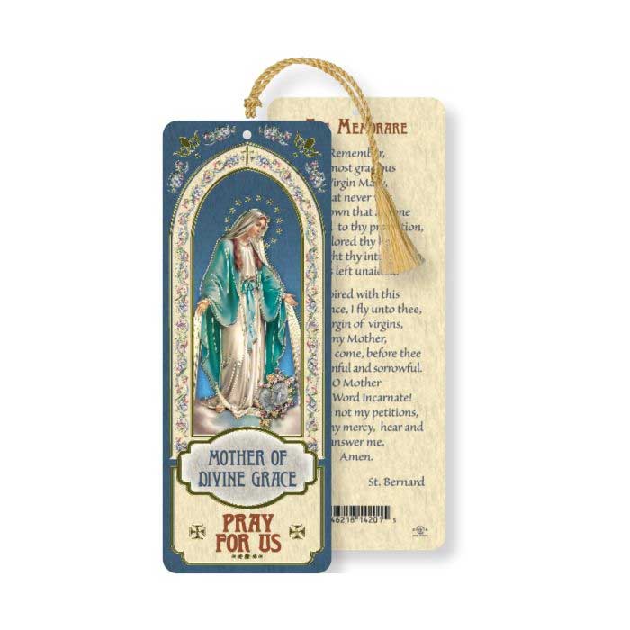 Our Lady of Grace ?Laminated Bookmark With Tassel
