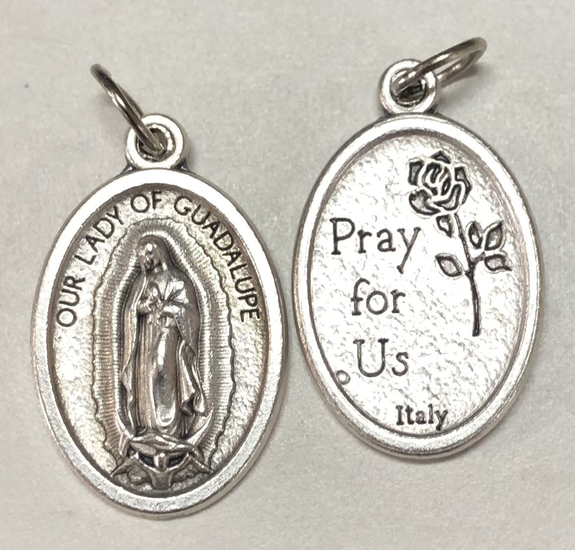 Our Lady of Guadalupe 1" Oxidized Medal