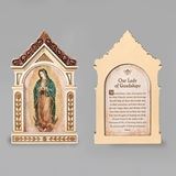 Our Lady of Guadalupe 6.25" Table Top Shrine Plaque