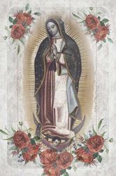 Our Lady of Guadalupe 6" x 9" Wall or Desk Plaque