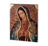 Our Lady of Guadalupe 7 1/2 x 10 Textured Print on Wood Board