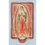 Our Lady of Guadalupe Clay 13.5" Wall Plaque from Mexico