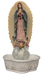 Our Lady of Guadalupe Holy Water Font, Full Color