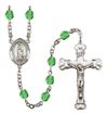 Our Lady of Guadalupe Patron Saint Rosary, Scalloped Crucifix