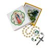 Tri Color Glass Bead Rosary Our Lady Of Guadalupe