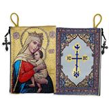 Our Lady of Hope Icon Tapestry Rosary Pouch