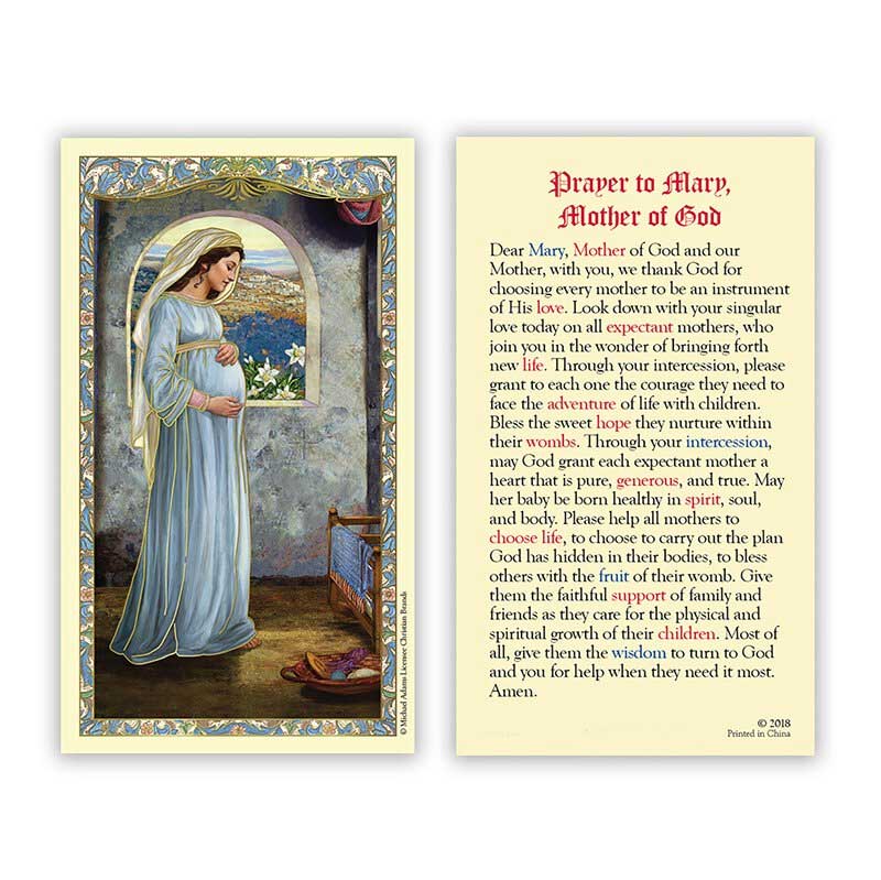 Our Lady of Hope Laminated Prayer Card- PACK OF 25
