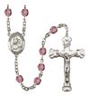 Our Lady of Loretto Patron Saint Rosary, Scalloped Crucifix