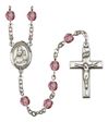 Our Lady of Loretto Patron Saint Rosary, Square Crucifix
