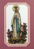 Our Lady of Lourdes 3.5" x 5" Matted Print