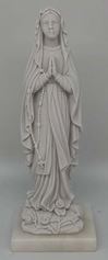 Our Lady of Lourdes 7" Alabaster Statue from Italy