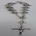 Our Lady of Lourdes Oxidized Penal Rosary from Italy - 13933