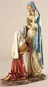 Our Lady of Lourdes Statue, 10.5" Tall 