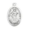 Our Lady of Medjugorje 1" Oxidized Medal