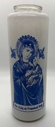 Our Lady of Perpetual Help 6 Day Bottlelight Glass Candle