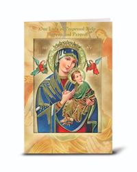Our Lady of Perpetual Help Novena Book 3.75" x 6" Beautifully Illustrated Novena Book of Prayer & Devotion. Each Novena Book has 24 Pages of Fratelli Bonella Artwork.