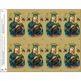 Our Lady of Perpetual Help Print Your Own Prayer Cards - 25 Sheet