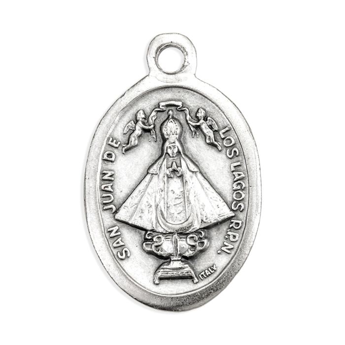 Our Lady of San Juan Lagos 1" Oxidized Medal - 25/Pack *SPECIAL ORDER - NO RETURN*
