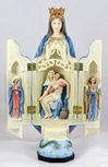 Our Lady of Sorrows 11" Triptych Mary Statue, Full Color