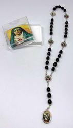 Our Lady of Sorrows Black Wood Chaplet