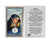 Our Lady of Sorrows Pendant and Holy Card Set