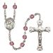 Our Lady of la Vang Patron Saint Rosary, Scalloped Crucifix