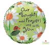 17" Our Thoughts and Prayers are with You Balloon, Sold Uninflated