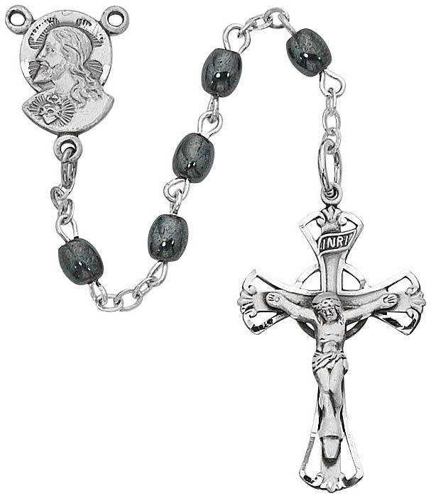 Oval Hematite Rosary