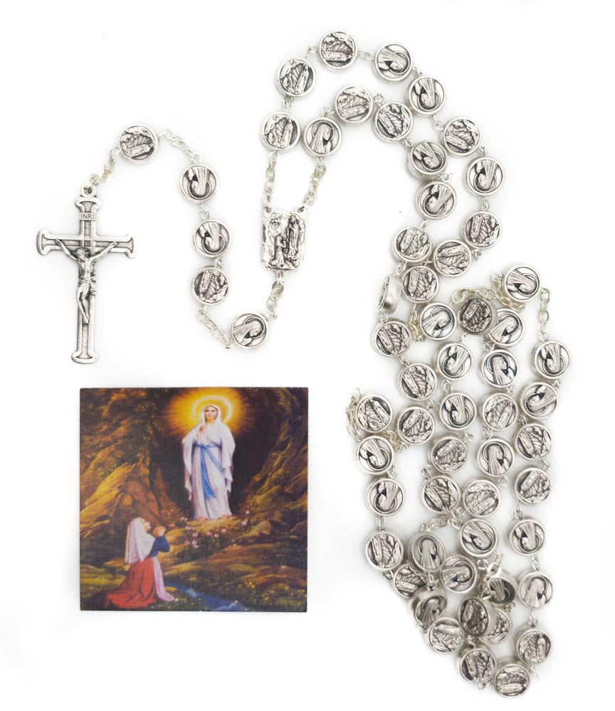 Oxidized Our Lady of Lourdes Rosary
