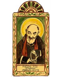 Padre Pio Patron of Adolescents and Stress Relief Handmade Pocket Token
