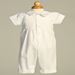 Patrick Polycotton Christening Romper with Embroidered Shamrock and Hat - PT14836