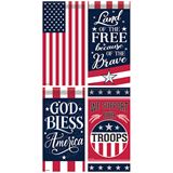 Patriotic Assorted Mini Flags, Sold Each Assorted Styles