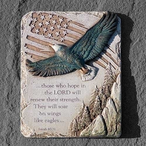 Patriotic Eagle's Wings 9.5" Wall Plaque