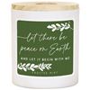 Peace On Earth Jar Candle with Wood Lid