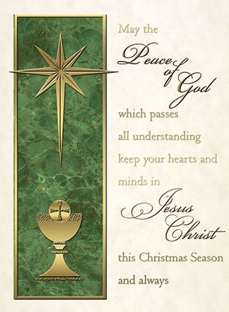  Peace of God Boxed Christmas Cards for Priest to Send 50/Box
