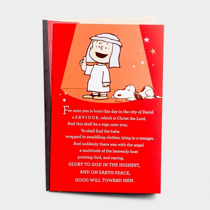 Peanuts: For Unto You A Child Was Born Boxed Christmas Cards, 18/Box