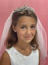 Pearl & Beaded Crown First Communion Veil *WHILE SUPPLIES LAST*