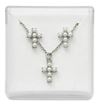 Pearl Cross Earrings and Pendant Set *WHILE SUPPLIES LAST*