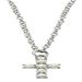 Pearl Cross Necklace 16 inch Chain