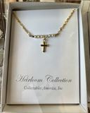 Pearl and Cross Necklace for Girls