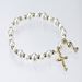 Pearl and Gold Bead Communion Stretch Bracelet