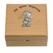 Personalized Baby Boy Baptism Maple Wood Keepsake Box 