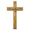 Personalized Baby Girl Baptism 10" Maple Wood/Brass Wall Cross *SHIPS DIRECT - SPECIAL ORDER NO RETURN*
