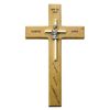 Personalized Boy First Communion 10" Maple Wood/Brass Wall Cross *SHIPS DIRECT - SPECIAL ORDER NO RETURN*