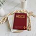 Personalized Illustrated Children's First Catholic Bible - Small Maroon - 126005