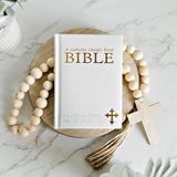 Personalized Illustrated Childrens First Catholic Bible - Small White