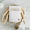 Personalized Illustrated Children's First Catholic Bible - Small White