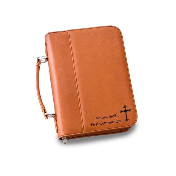 Personalized Rawhide Leather Bible Cover - Small